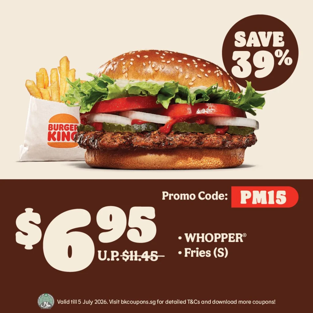 Meal for 1 Coupon PM15