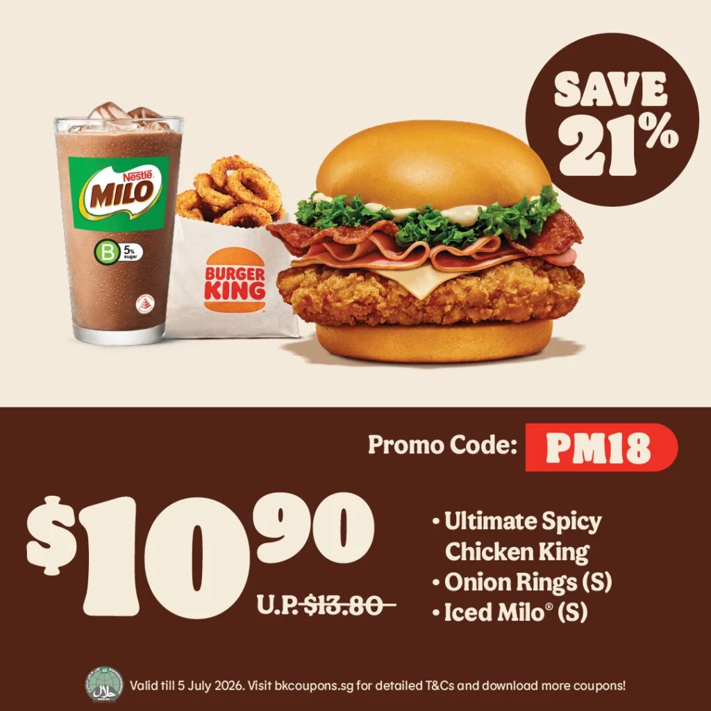 Meal for 1 Coupon PM18