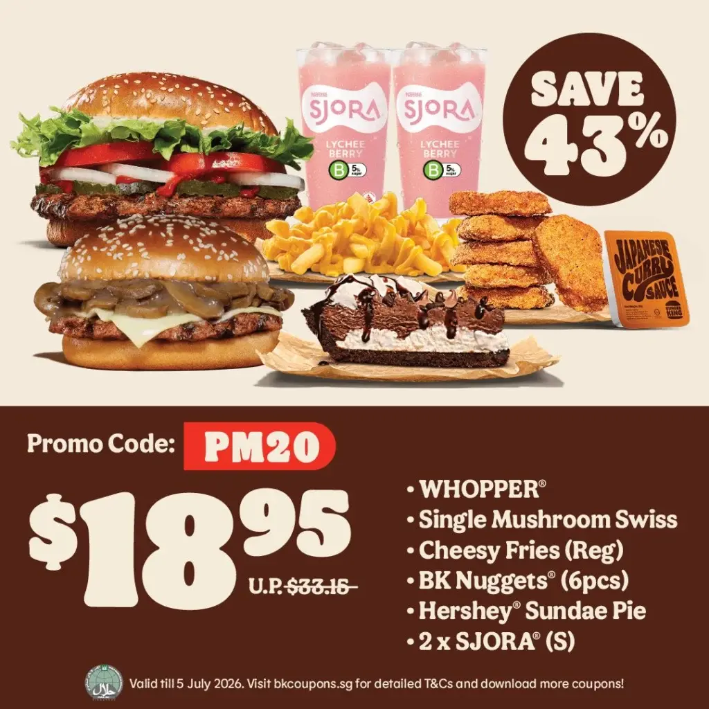 Meal for 1 Coupon PM20