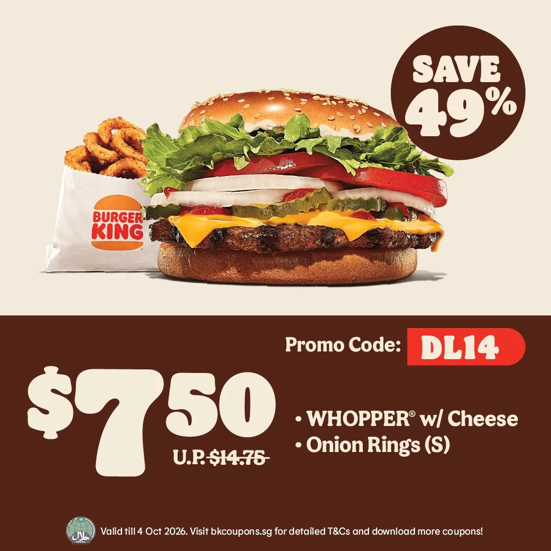 Meal for 1 Coupon DL14