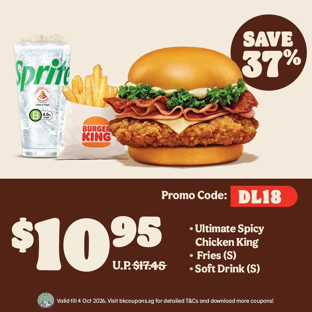 Meal for 1 Coupon Deal DL18